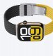 Zestaw 2 pasków AMAZINGTHING Blend Band do Apple Watch 45 / 46 / 49 mm - żółto-czarny / czarny 4