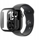 Etui ze szkłem hartowanym AMAZINGTHING Radix Glass do Apple Watch 46mm – czarne 8