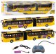 LeanToys Autobus Szkolny Trolejbus Przegubowy Zdalnie Sterowany RC 1:32 Żółty 2