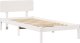 vidaXL Rama łóżka z zagłówkiem biała 90x190 cm z litego drewna sosnowego (872129) 3