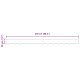 vidaXL Listwa markizy dla ramy 2,5 m Czarna 2,3x0,2 m 3