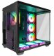 Rampage Loopy Obudowa PC akwarium 7x wentylator ARGB Infinity HUB czarna 4