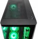 Rampage Loopy Obudowa PC akwarium 7x wentylator ARGB Infinity HUB czarna 6