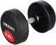 Hantla gumowana 22,5 kg UNDERFIT do ćwiczeń siłowych fitness 1