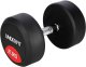 Hantla gumowana 27,5 kg UNDERFIT do ćwiczeń siłowych fitness 1