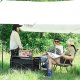 SKŁADANY WÓZEK TURYSTYCZNY OGRODOWY PLAŻOWY KEMPINGOWY Z KIESZENIAMI 100 KG 2