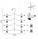 Wieszaki na spodnie i spódnice z klipsami, zestaw 3 oszczędzających miejsce 4-poziomowych metalowych wieszaków na spodnie, z 8 r 4