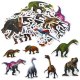 Zestaw Naklejek Dla Dzieci Z Dinozaurami 4-7cm 50szt LEAN TOYS 1
