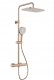 Zestaw prysznicowy KFA 5756-910-34 / KFA / MALAGA /  DESZCZOWNIA Z BATERIĄ TERMOSTAT NATRYSKOWĄ ŚCIANNA, PVD BRUSHED ROSE GOLD / 1