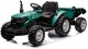 Traktor Na Akumulator HC-306 Z Przyczepą Ciemno Zielony 24V 2