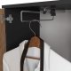 Szafa do przedpokoju z lustrem ENTRO 95 cm duża garderoba wieszaki - czarna craft 4