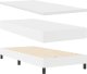 vidaXL Łóżko Box Spring z materacem Białe 100x200 cm ze sztucznej skóry 2