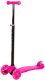 Różowa balansowa hulajnoga składana trójkołowa ze świecącymi kołami LED 1