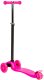Różowa balansowa hulajnoga składana trójkołowa ze świecącymi kołami LED 9