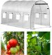 Tunel ogrodowy foliowy biały szklarnia folia 6x3x2m 18m 1