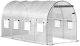 Tunel ogrodowy foliowy biały szklarnia folia 6x3x2m 18m 2