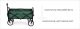 Składany duży wózek ogrodowy plażowy turystyczny transportowy zielony 16