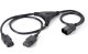 Equip Y-Netzverlängerung IEC C14 -> 2x IEC C13 St/Bu 1.6m sw Polybeutel 1