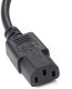 Equip Y-Netzverlängerung IEC C14 -> 2x IEC C13 St/Bu 1.6m sw Polybeutel 2