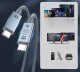 Kabel USB C 4.0 szybki elastyczny 40Gbps PD 240W macbook smartfon 1m 8K 2