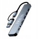 Bounn Hub USB-C + USB-A 8w2 rozdzielacz 3xUSB 2.0 Sd/Tf USB-C miniJack USB 3.0 1