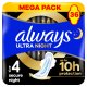 Higieniniai paketai Always Ultra Secure Night Size 4, 36 vnt. 11