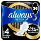 Higieniniai paketai Always Ultra Secure Night Size 4, 36 vnt. 1