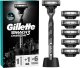 Skustuvo rinkinys Gillette Mach3 Charcoal vyrams: skustuvas + 6 skutimosi peiliukai + stovelis 3