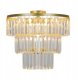 Zuma Line Tifanny P17127-4-GD plafon lampa sufitowa 4x40W E14 złoty/transparentny 1