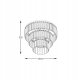 Zuma Line Tifanny P17127-4-GD plafon lampa sufitowa 4x40W E14 złoty/transparentny 3