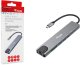 Equip Adapter USB-C -> HDMI.GbE.3xUSB3.2 Gen1.SD/TF.PD 100W 6