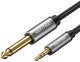 Kabel audio mini jack 3.5mm męski do jack 6.35mm męski Vention BCYHI 3m 2