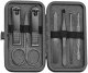 Zestaw akcesoriów do manicure, pedicure w etui, czarny 12w1 AK21 1