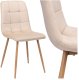 Krzesło welurowe MONTANA VELVET beżowe 1