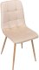 Krzesło welurowe MONTANA VELVET beżowe 6