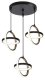 Lampa geometryczna LED klosz wisząca sufitowa AT52-3SL-Black 1