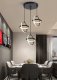 Lampa geometryczna LED klosz wisząca sufitowa AT52-3SL-Black 1