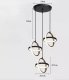 Lampa geometryczna LED klosz wisząca sufitowa AT52-3SL-Black 2