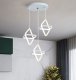 Lampa geometryczna LED klosz wisząca sufitowa AT53-3SL-White 1