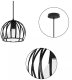 Lampa sufitowa metalowa loft klosz wisząca AT4-1SZ-Black 1