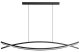 Lampa nowoczesna LED wisząca sufitowa AT56-1DSL-Black 1