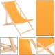 Leżak ogrodowy, drewniany z 3-stopniową regulacją, plażowy, balkonowy, pomarańczowy UNIWERSALNY 13