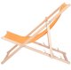 Leżak ogrodowy, drewniany z 3-stopniową regulacją, plażowy, balkonowy, pomarańczowy UNIWERSALNY 14