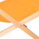 Leżak ogrodowy, drewniany z 3-stopniową regulacją, plażowy, balkonowy, pomarańczowy UNIWERSALNY 18