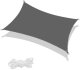 Żagiel cieniujący, ogrodowy 4x2 m osłona przeciwsłoneczna, prostokątny, grafitowy UNIWERSALNY 1