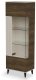 Witryna wysoka RANDOM 2 W-1 60cm orzech/kaszmirowa HALMAR 1