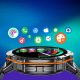 SMARTWATCH męski Rubicon RNCF40 black/black Bransoleta PROF 10