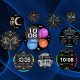 SMARTWATCH męski Rubicon RNCF40 black/black Bransoleta PROF 9