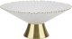 Patera szklana dekoracyjna ze złotą stopką 162398 1