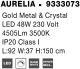 Lampa wisząca AURELIA Gold 9333073 8